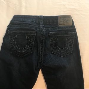 True religion dark wash skinny jegging so 26